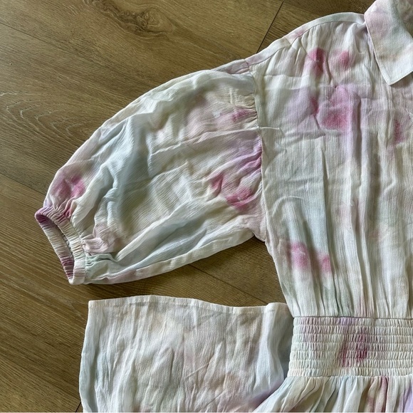 Z Supply Tie Dye Maxi Dress Button Down Front Sz M - Picture 7 of 13